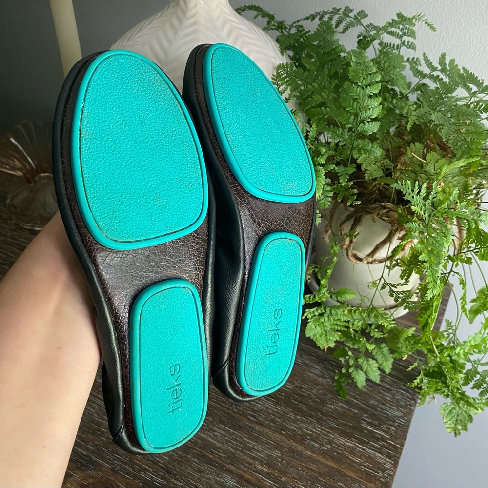 Tieks by Gavriell Italian Leather Black Slip On Ballerina Ballet Flats Shoes 6 - Picture 13 of 17